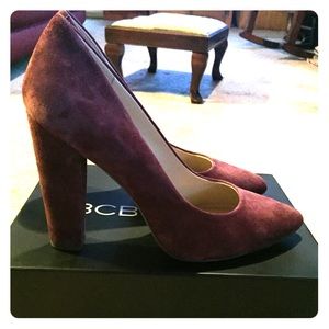 BCBG Generation burgundy heels